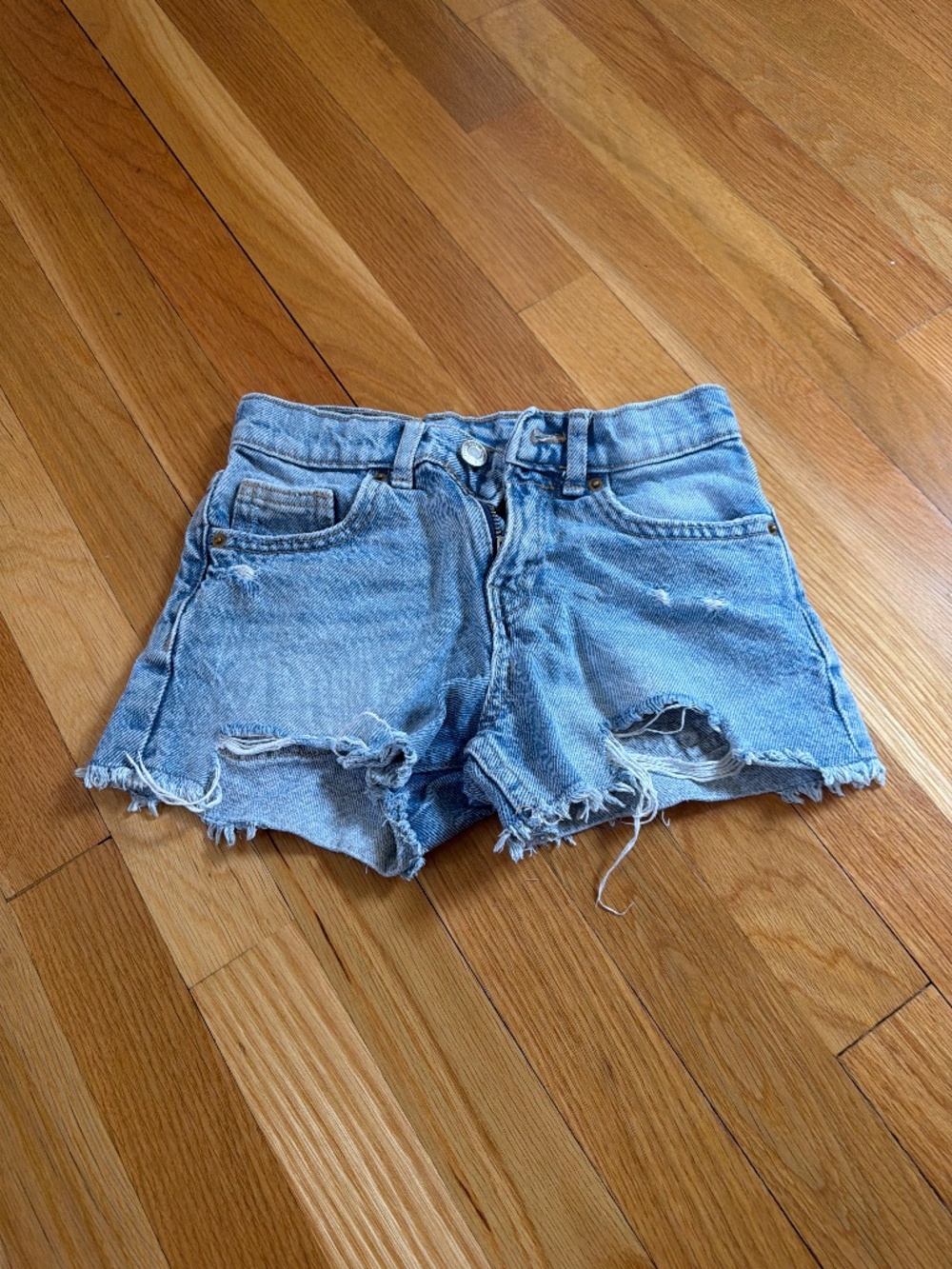 Zara girls ripped jeans shorts